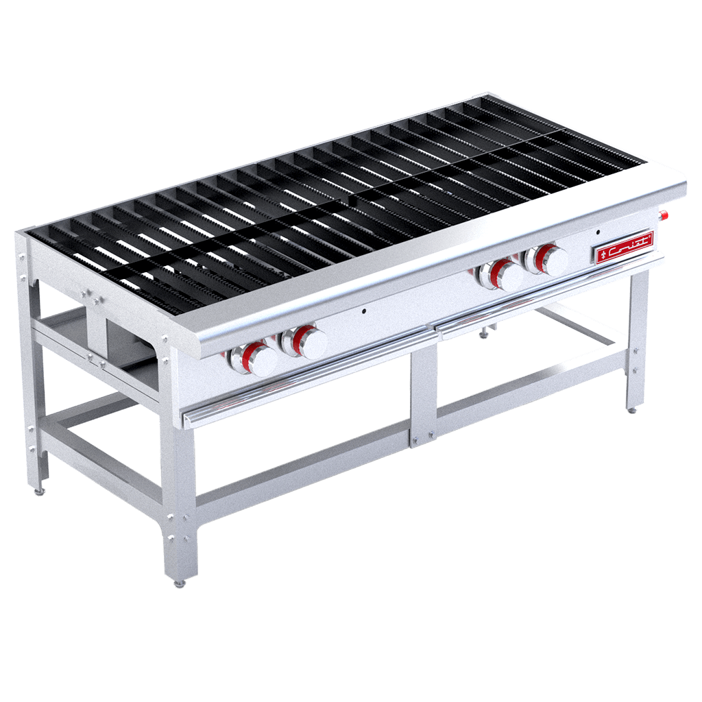 CORIAT EC-2T MASTER ESTUFÓN DOBLE ACERO ALUMINIZADO