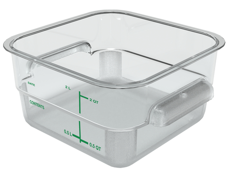 CARLISLE 1195007 CAJA CUADRADA 1.9 L POLICARBONATO TRANSPARENTE