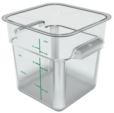 CARLISLE 1195107 CAJA CUADRADA 3.8 L POLICARBONATO TRANSPARENTE