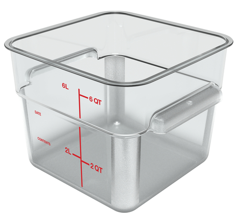 CARLISLE 1195207 CAJA CUADRADA 5.7 L POLICARBONATO TRANSPARENTE