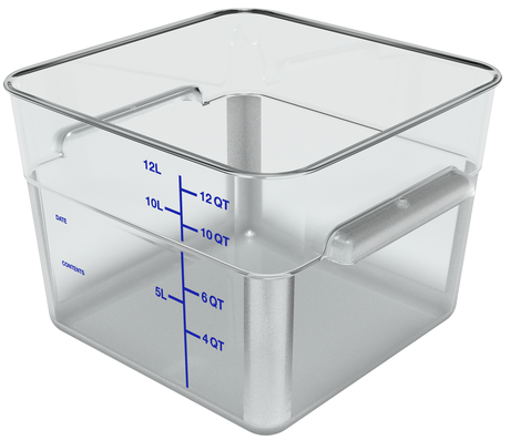 CARLISLE 1195407 CAJA CUADRADA 11.4 L POLICARBONATO TRANSPARENTE