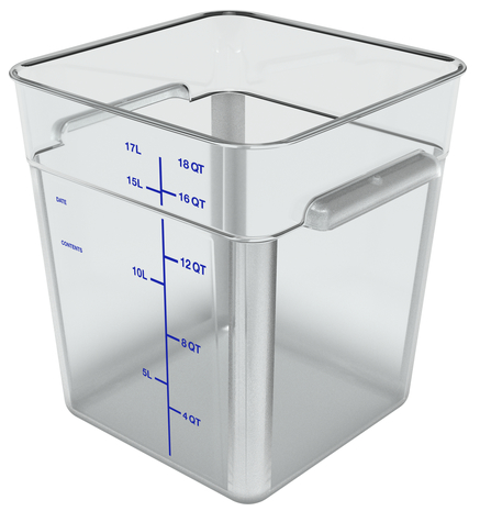 CARLISLE 1195507 CAJA CUADRADA 17.2 L POLICARBONATO TRANSPARENTE