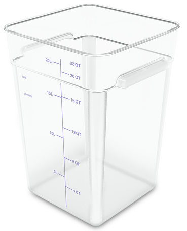 CARLISLE 1195607 CAJA CUADRADA 20.8 L POLICARBONATO TRANSPARENTE