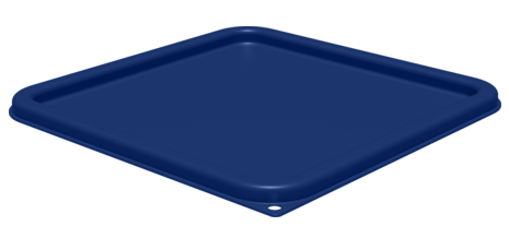 CARLISLE 1197260 TAPA CAJA CUADRADA PARA CAJA DE 12, 18 y 22 L POLIETILENO AZUL