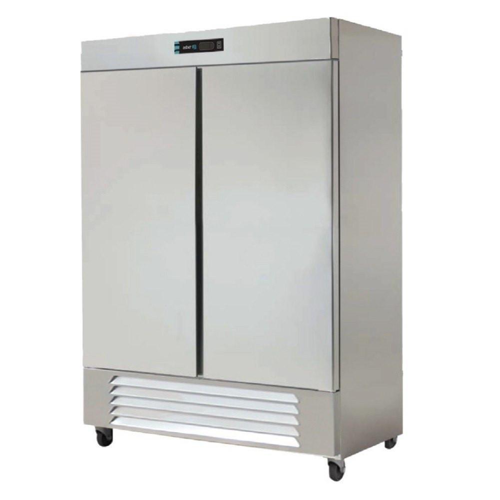ASBER ARR-37-H HC REFRIGERADOR VERTICAL 37 PIES 2 PUERTAS SOLIDAS ACERO INOXIDABLE