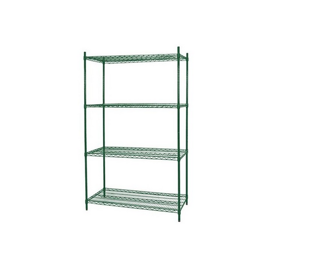 ANAQUEL 4 NIVELES 0.45X1.21X1.80 M EPOXICO VERDE