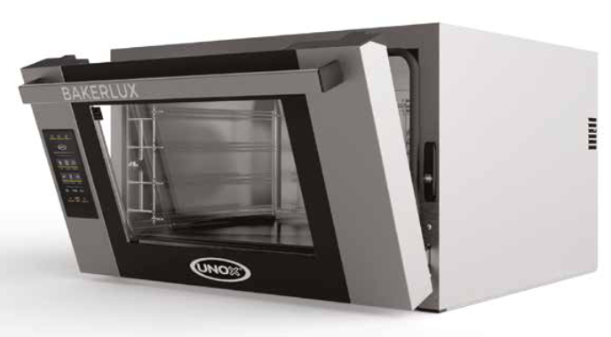 HORNO CONVECCIÓN CON HUMEDAD 4 CHAROLAS PROFESIONAL UNOX XAFT04FSETDV