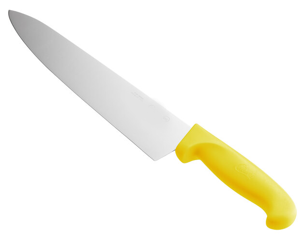 TRAMONTINA 24609/050 CUCHILLO CHEF 10 PULGADAS ACERO INOXIDABLE MANGO AMARILLO