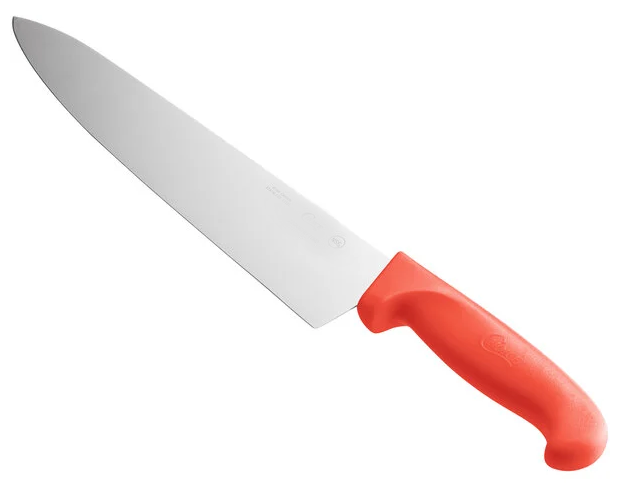 TRAMONTINA 24609/078 CUCHILLO CHEF 8 PULGADAS ACERO INOXIDABLE MANGO ROJO
