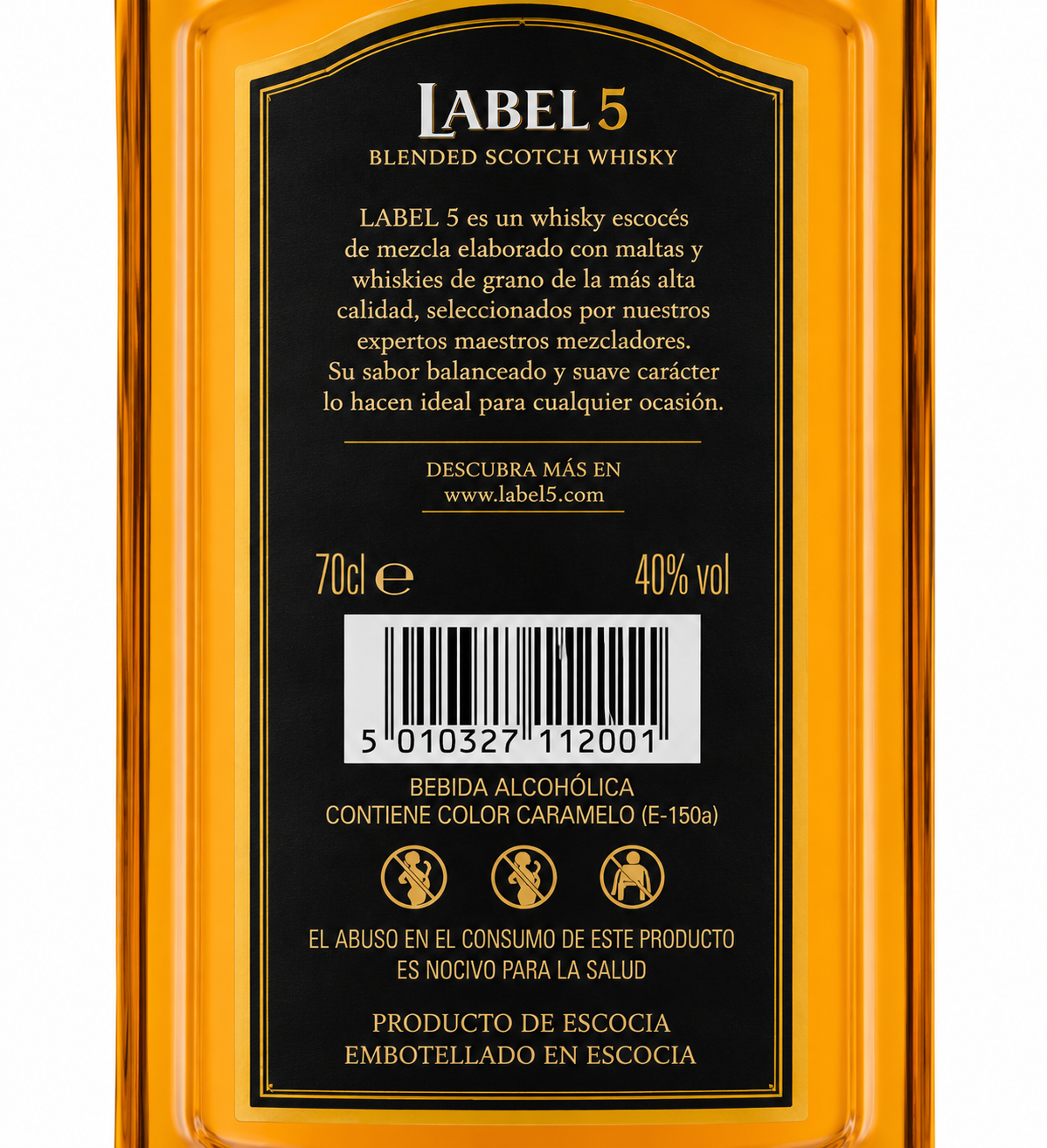 Whisky Label 5 1 Litro Pack 36 Botellas | Trento Cocinas
