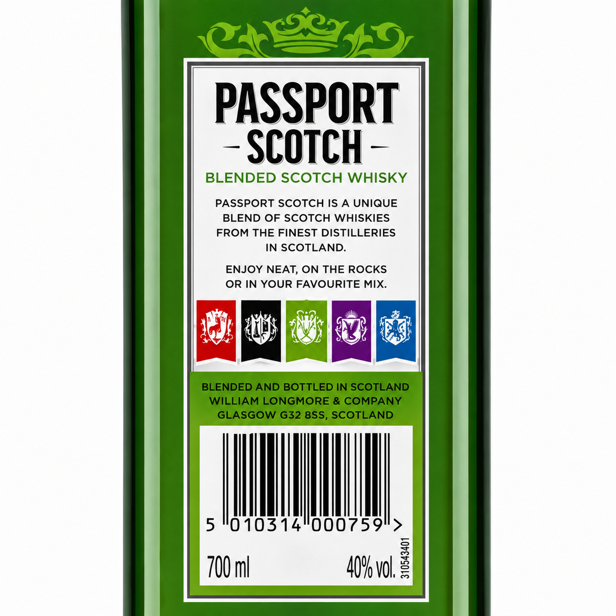 Whisky Passport Blended Scotch 700 ml Pack de 24 Botellas | Trento Cocinas
