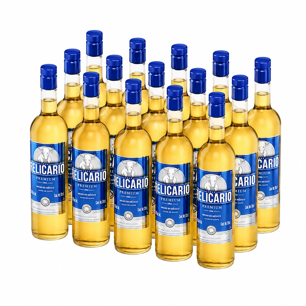 Licor de Agave Gran Relicario Premium 1 L Pack de 12 | Trento Cocinas