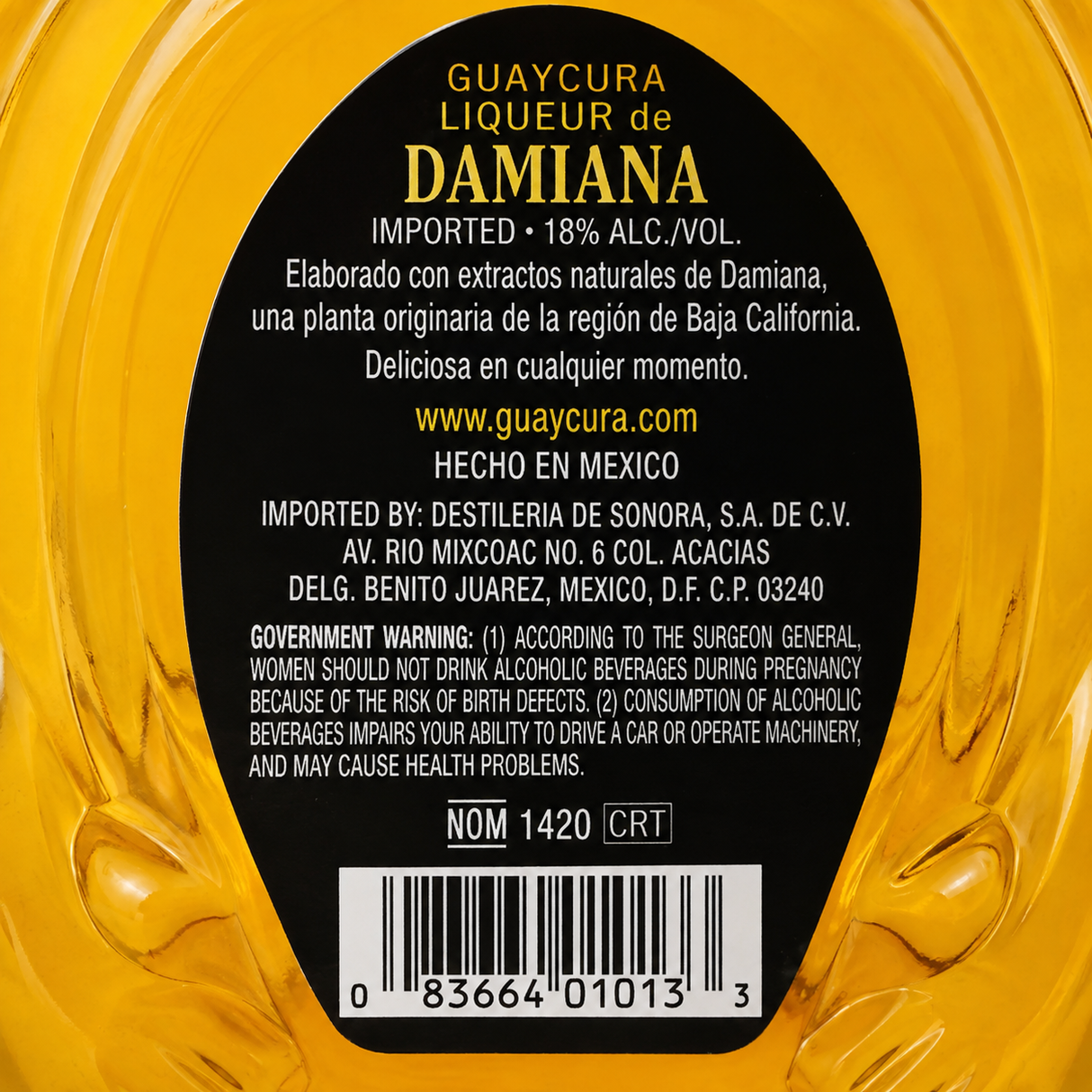 Licor Damiana Guaycura 750 ml Original Mexicano | Trento Cocinas