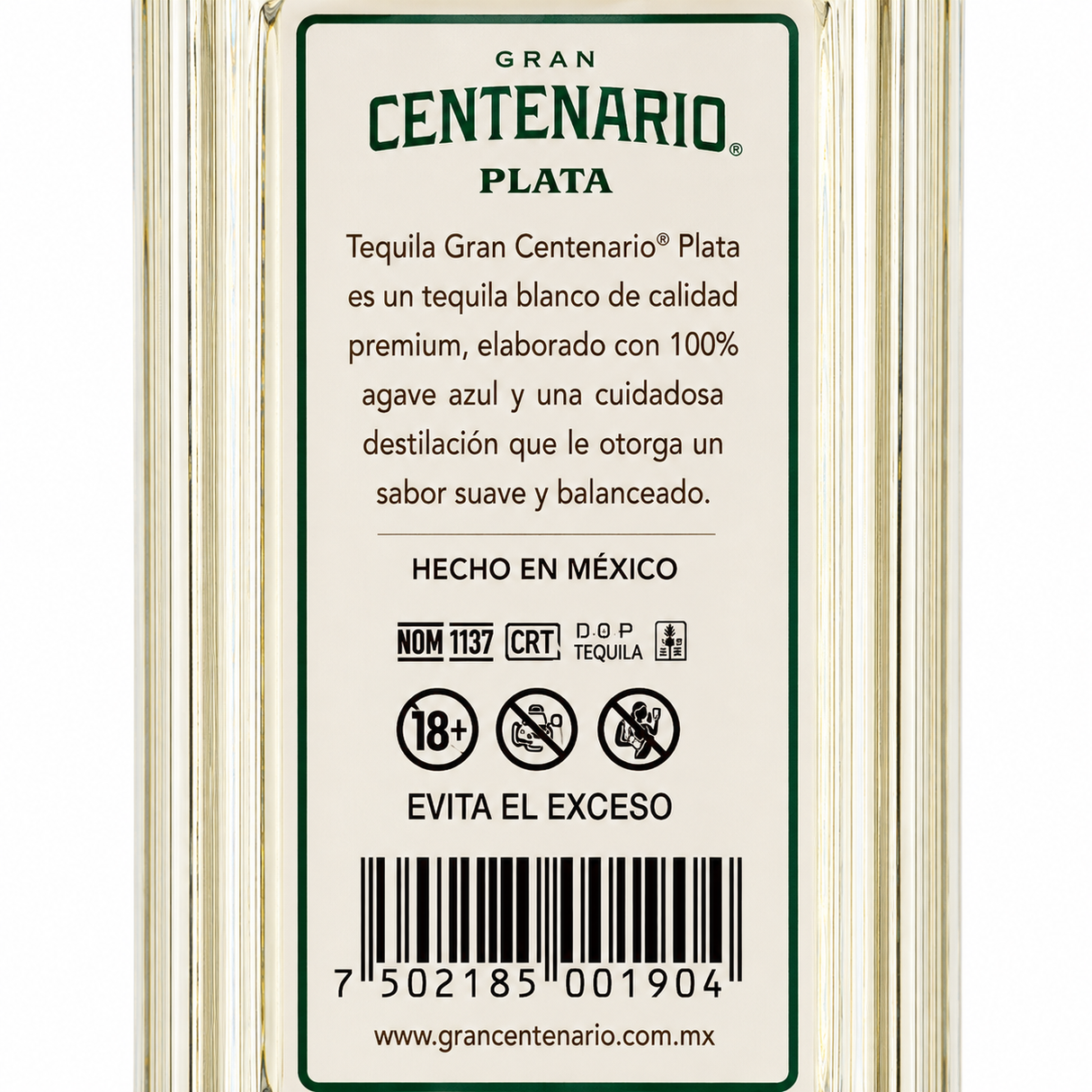 Caja de 12 Tequila Gran Centenario Plata 700 ml 100% Agave | Trento Cocinas