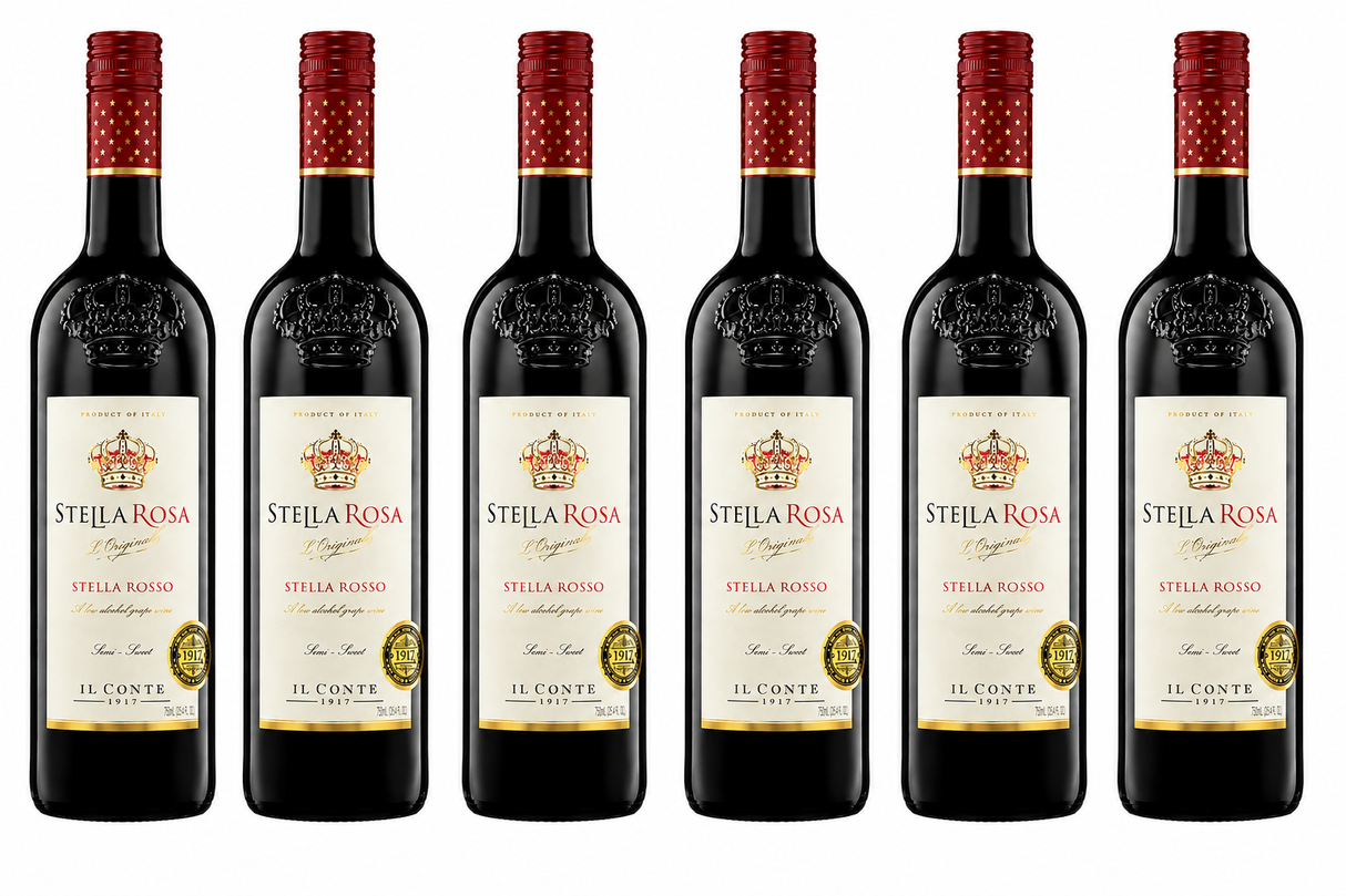Pack 6 Vino Tinto Stella Rosa Rosso 750 ml | Trento Cocinas
