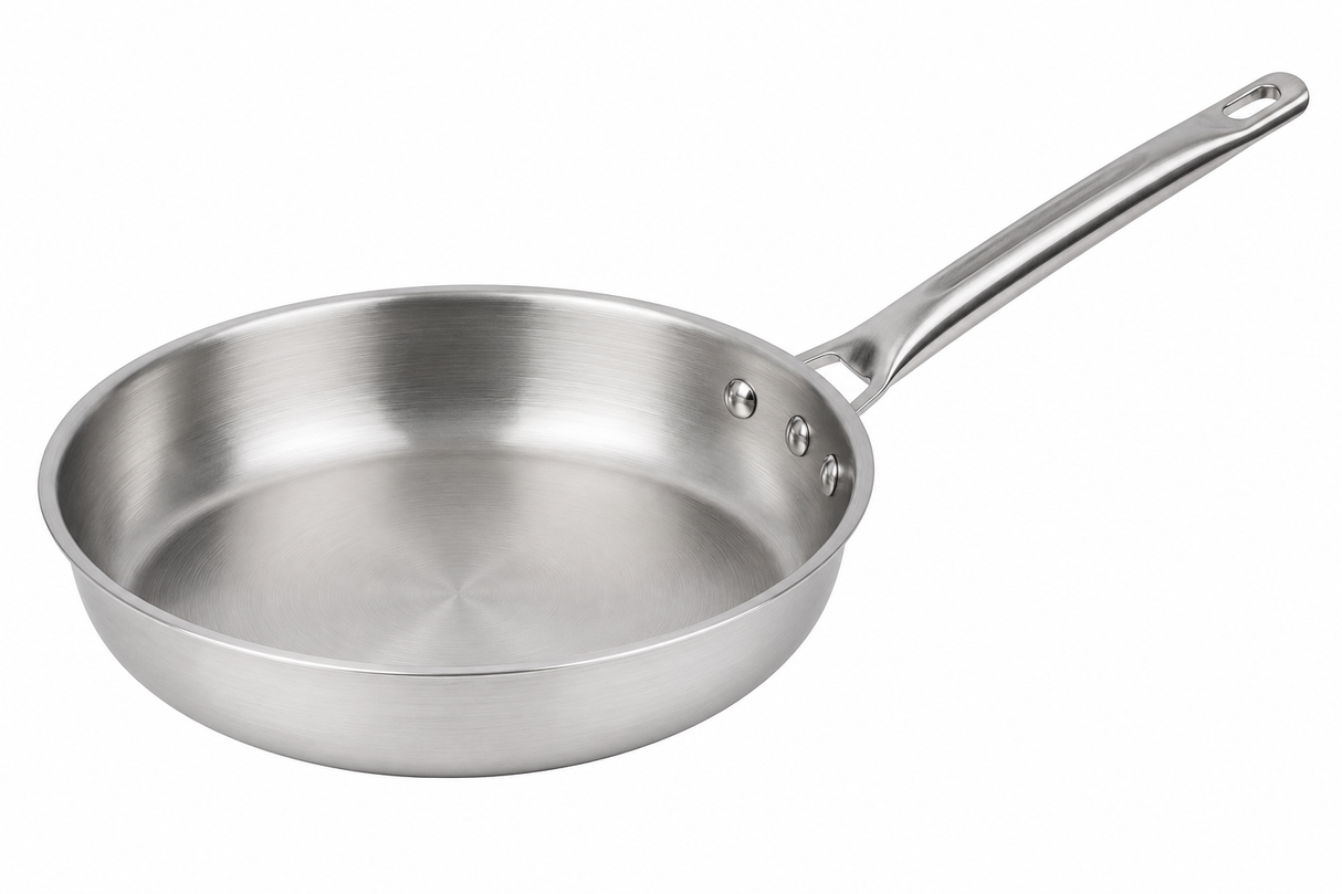 Sartén Profesional de Acero Inoxidable Alto Grado para Inducción 20 cm | Trento Cocinas