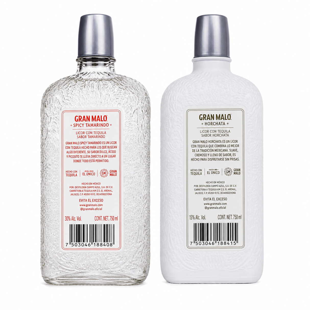 Tequila Gran Malo Duopack Tamarindo + Horchata 750 ml | Edición Doble | Trento Cocinas
