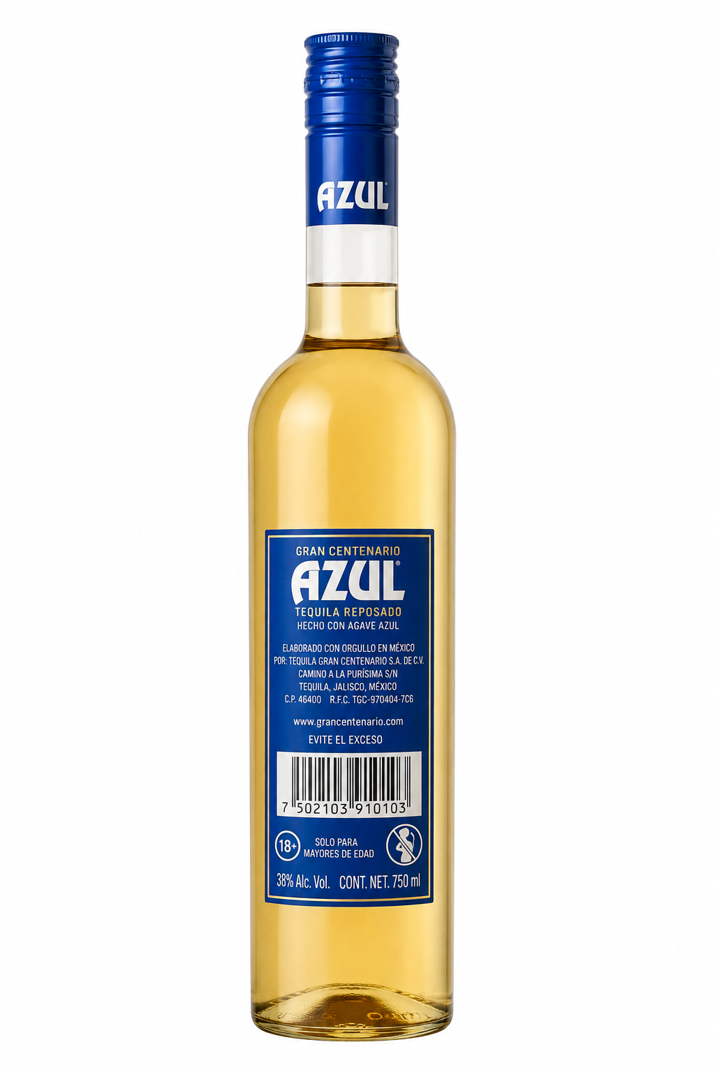 Caja de 12 Tequila Centenario Azul Reposado 950 ml Original | Trento Cocinas