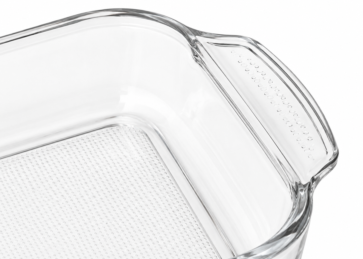 Refractario Rectangular Pyr-O-Rey 1.6 L (53 oz) de Vidrio | Molde para Hornear
