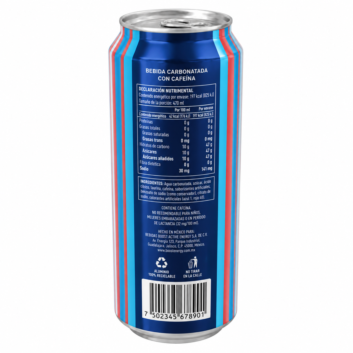 Pack de 12 Energizante Boost Active Energy 470 ml Original | Trento Cocinas