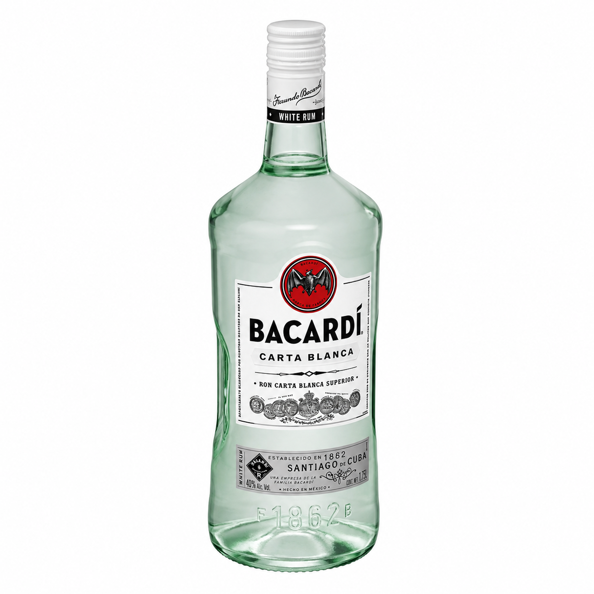 Ron Bacardí Carta Blanca 1750 ml Original | Trento Cocinas