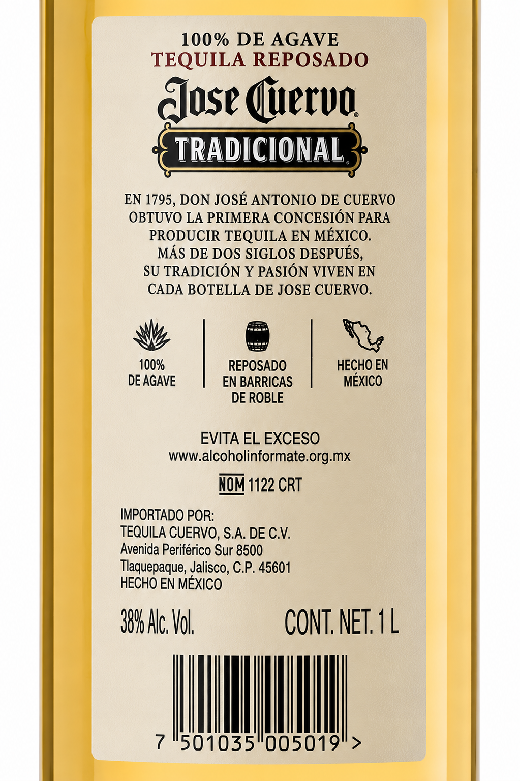 Tequila José Cuervo Tradicional Reposado 3 L | Trento Cocinas