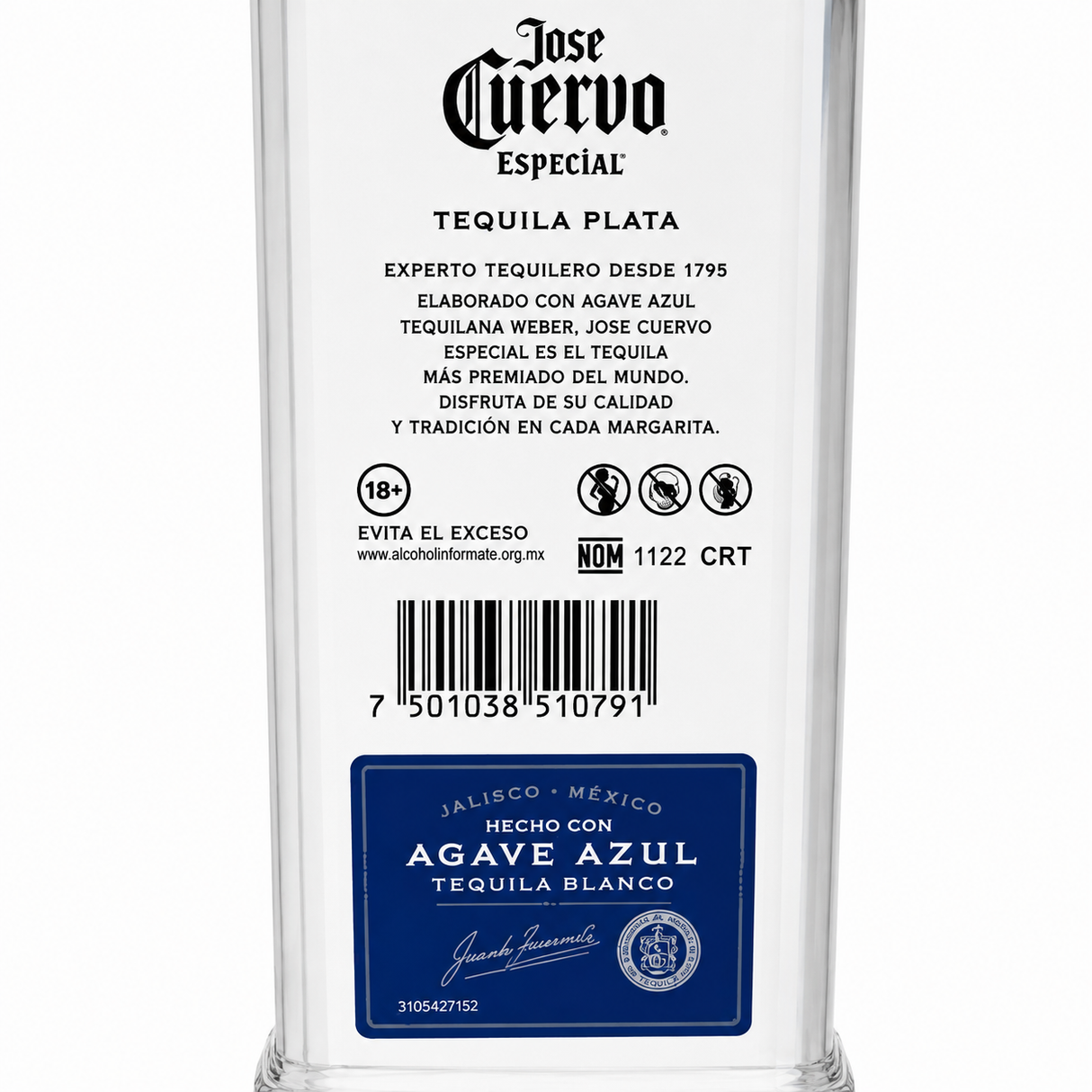 Caja de 12 Tequila José Cuervo Especial Plata 990 ml | Trento Cocinas