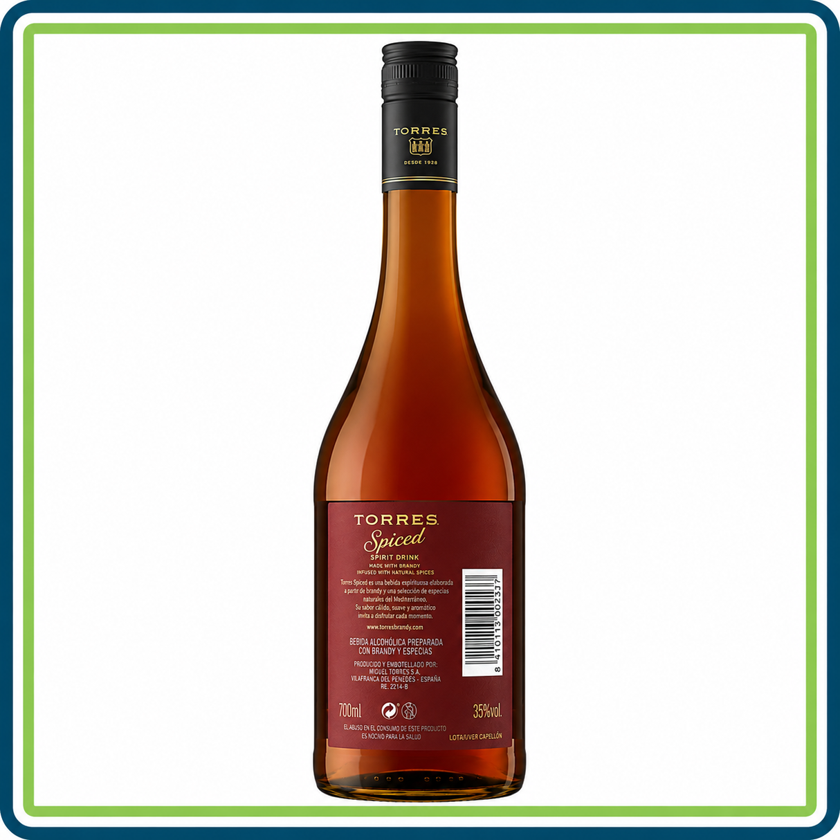 Brandy Torres Spiced 700 ml Original | Trento Cocinas