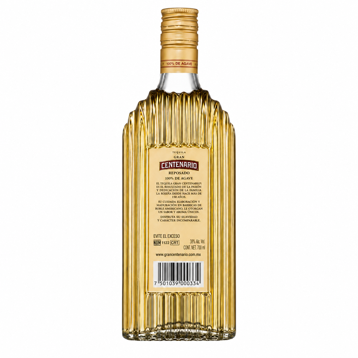 Caja de 12 Tequila Gran Centenario Reposado 700 ml | 100% Agave Azul | Trento Cocinas