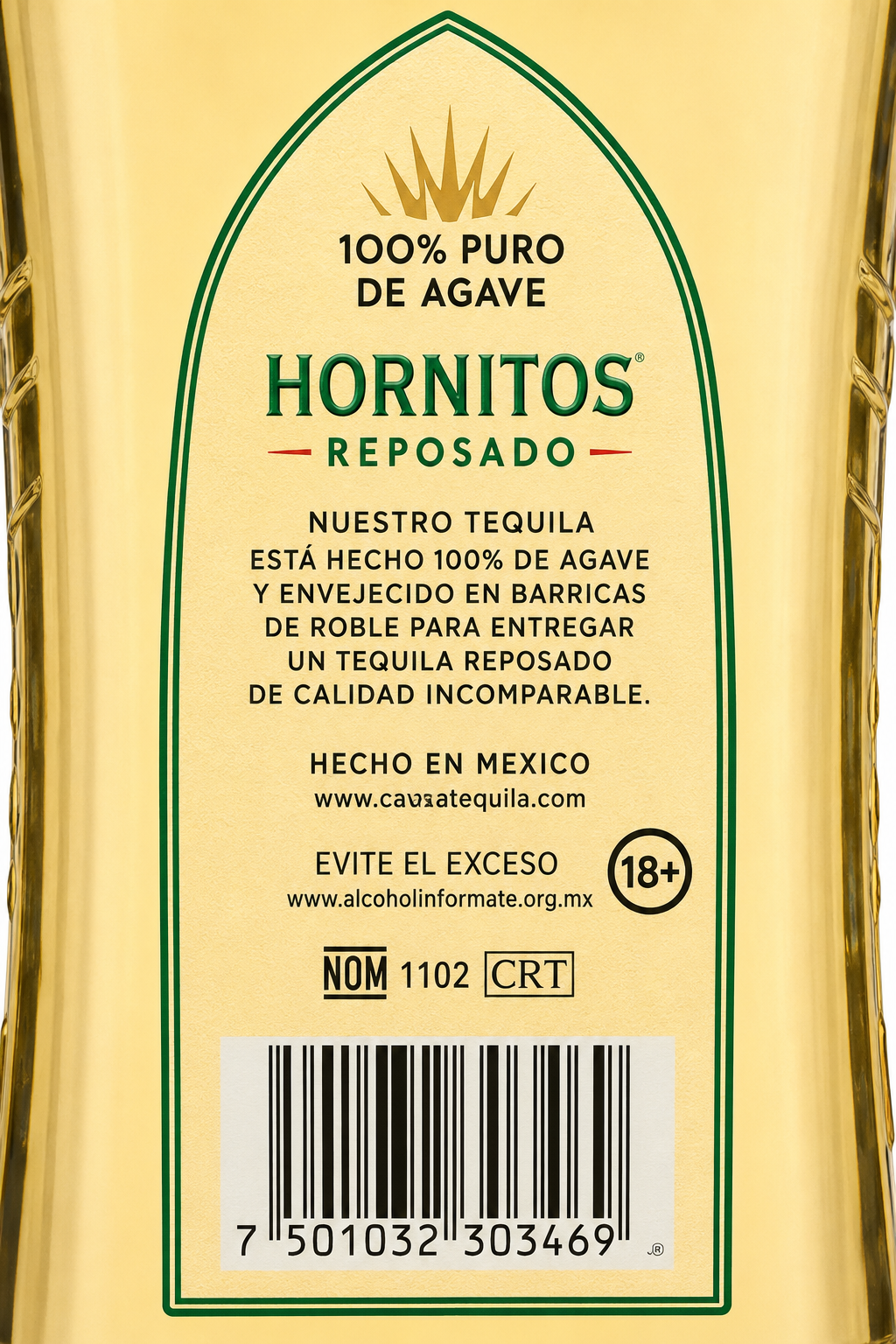 Tequila Reposado Sauza Hornitos 700 ml 100% Agave Original | Trento Cocinas
