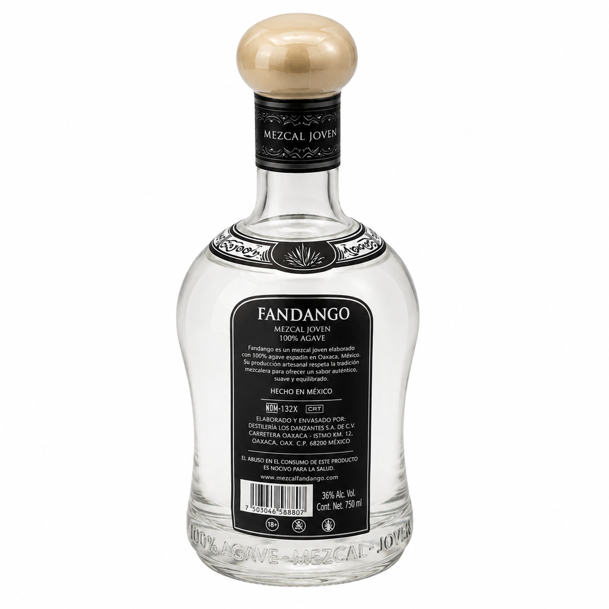 Mezcal Fandango Blanco 750 ml Original | Sabor Artesanal | Trento Cocinas