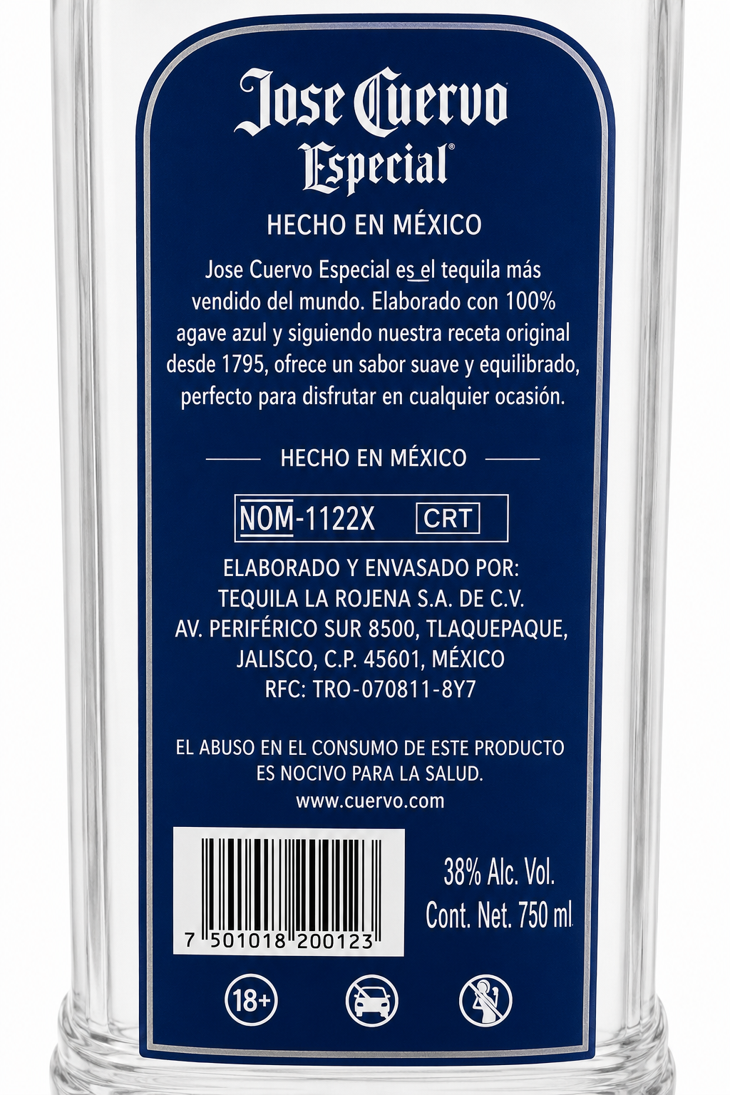 Tequila José Cuervo Especial Plata 990 ml Original | Tequila Blanco | Trento Cocinas
