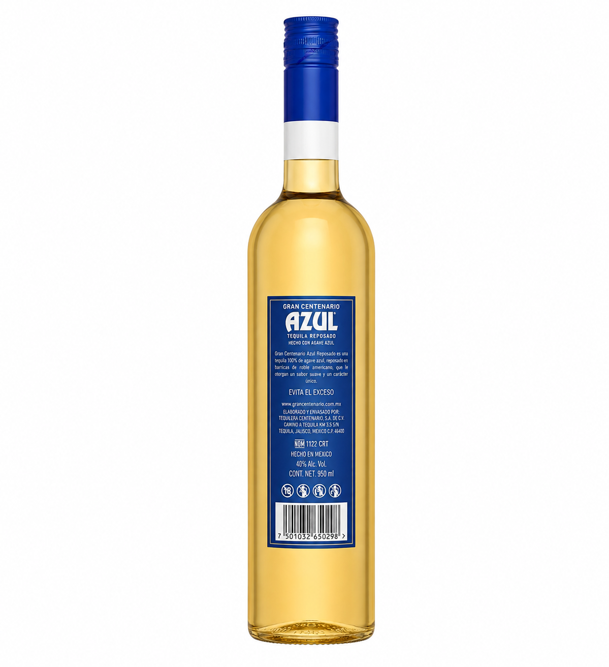 Caja de 12 Tequila Centenario Azul Reposado 950 ml Original | Trento Cocinas
