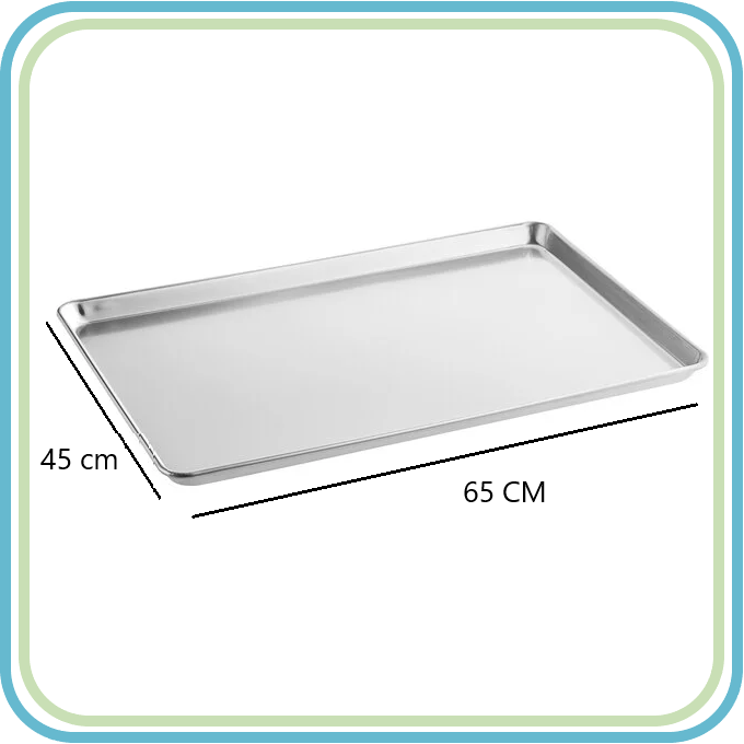 BUFFETWARE DS0362 CHAROLA PANADERA RECTANGULAR 45X65 CM ALUMINIO