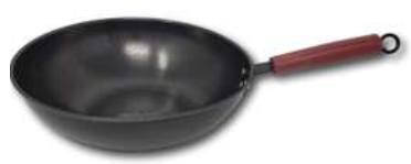 BUFFETWARE DS0642 SARTEN WOK 36 CM ACERO AL CARBÓN NEGRO