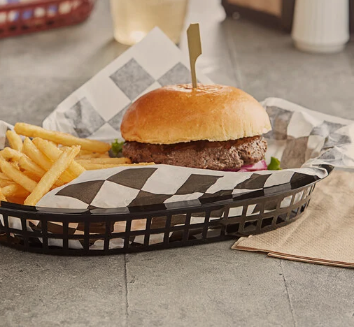 BUFFETWARE CANASTILLAS OVALADAS 27X17.5 CM PLASTICO COLORES (12 PZS)