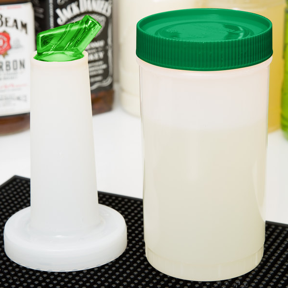 BUFFETWARE BOTELLA BAR 1 L BLANCO TAPA COLORES