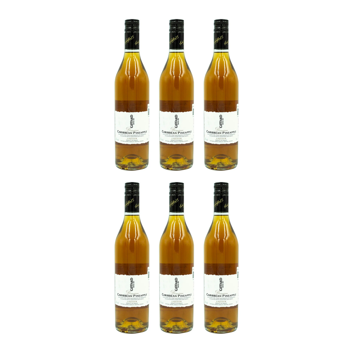 Pack De 6 Licor Giffard Caribbean Pineapple 700 Ml