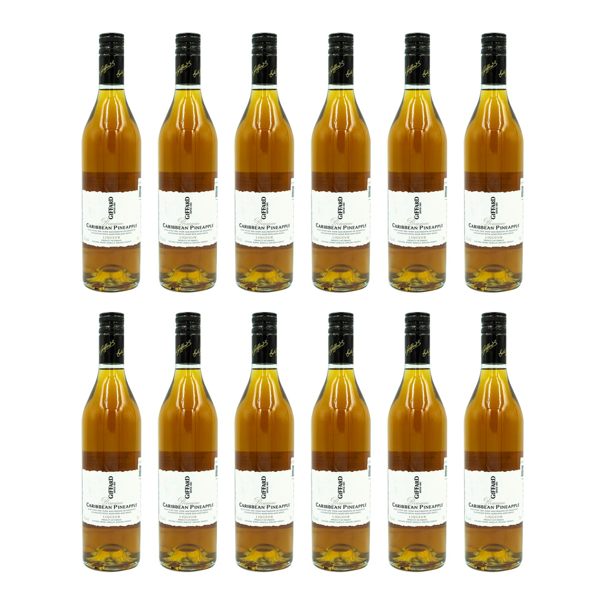 Pack De 12 Licor Giffard Caribbean Pineapple 700 Ml