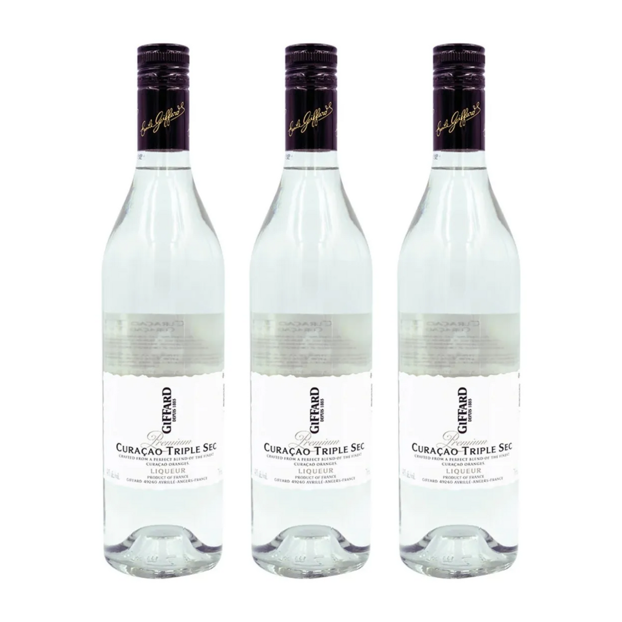 Pack de 3 Licor Giffard Curacao Triple Sec 700 Ml
