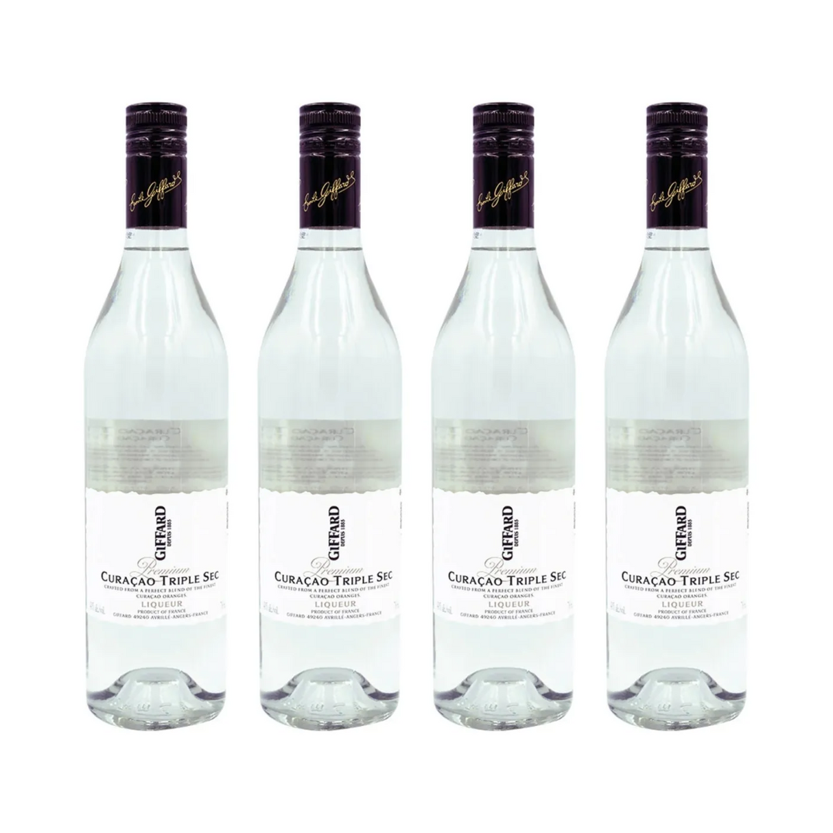 Pack de 4 Licor Giffard Curacao Triple Sec 700 Ml
