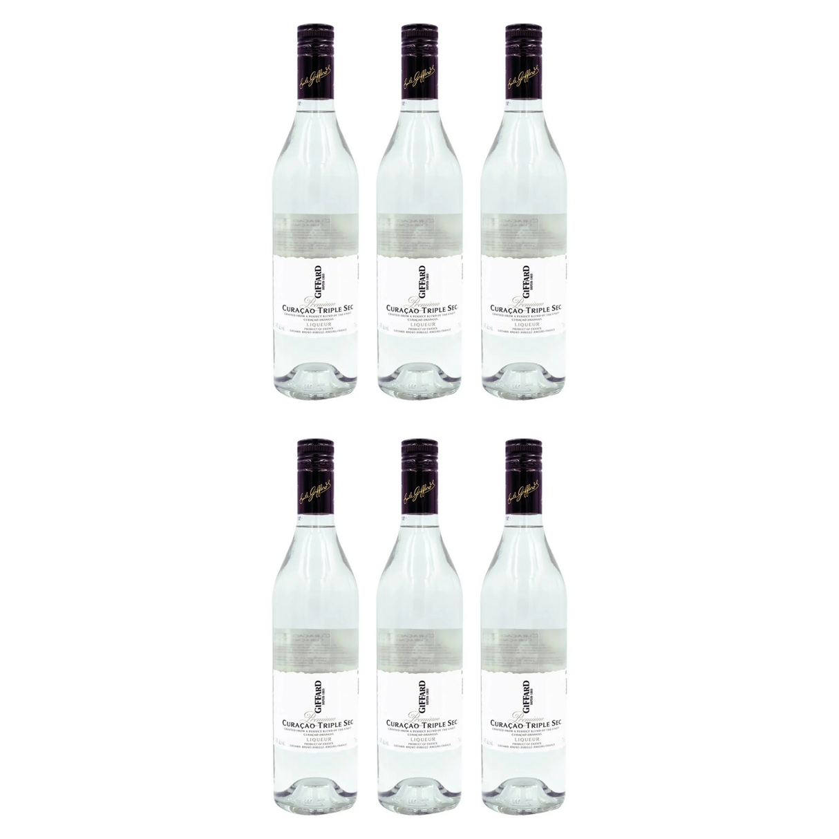 Pack de 6 Licor Giffard Curacao Triple Sec 700 Ml