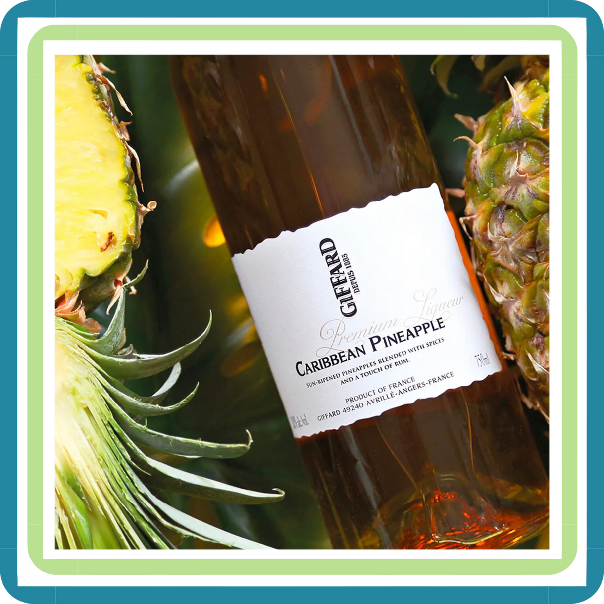 Pack De 4 Licor Giffard Caribbean Pineapple 700 Ml