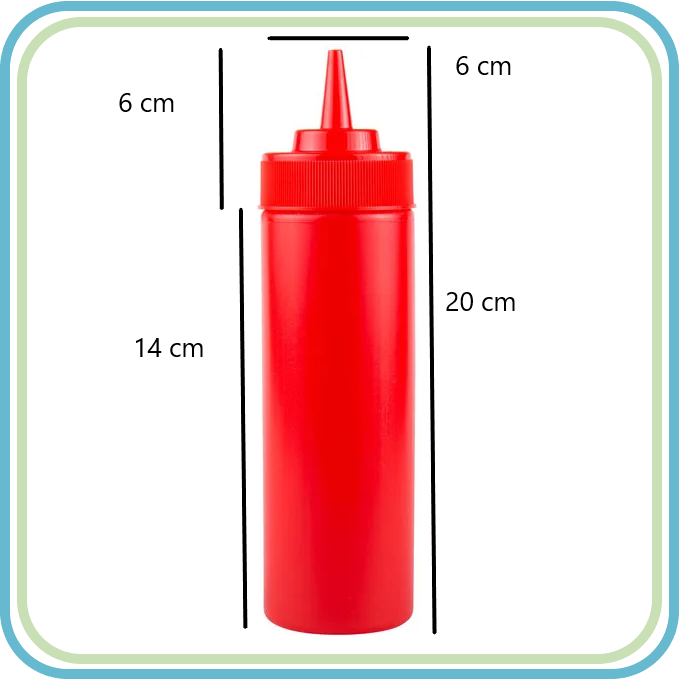 DESPACHADOR MAMILA PARA ADEREZO POLIETILENO TRASLUCIDO (6 PZS)