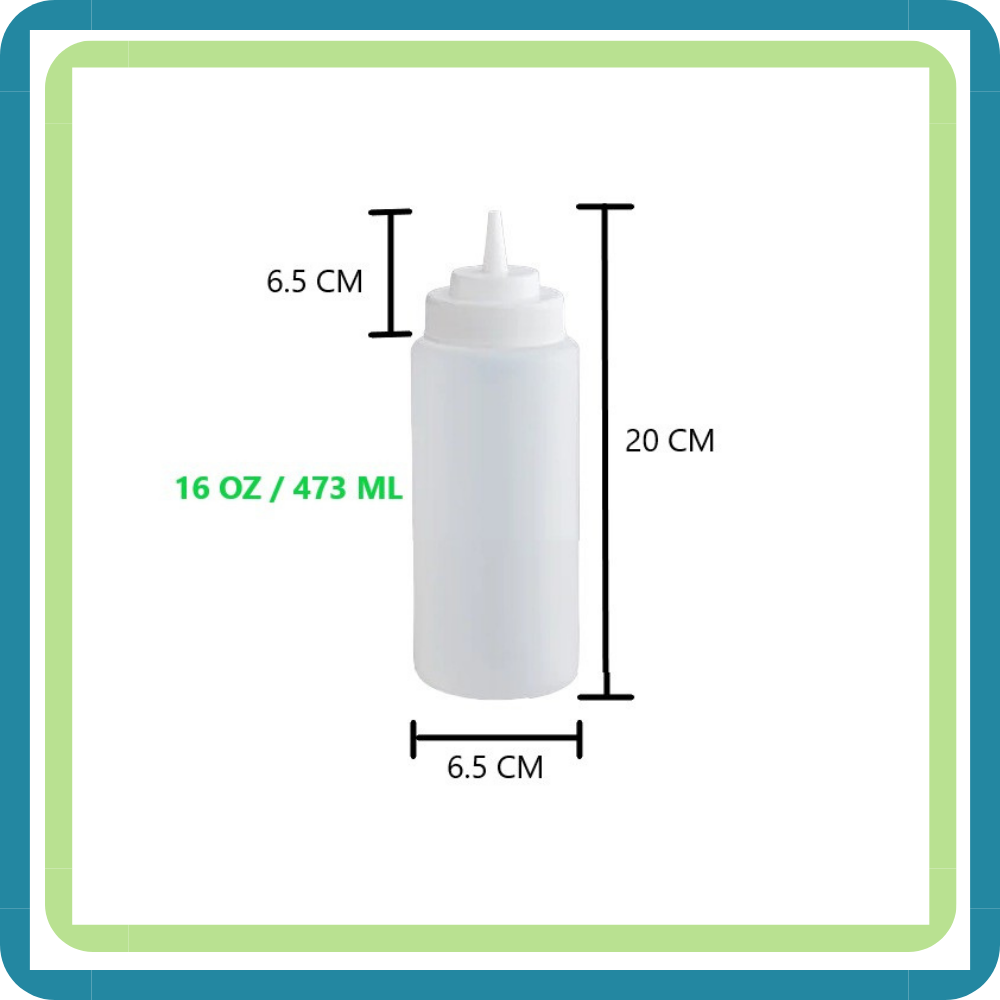 DESPACHADOR MAMILA PARA ADEREZO POLIETILENO TRASLUCIDO (6 PZS)