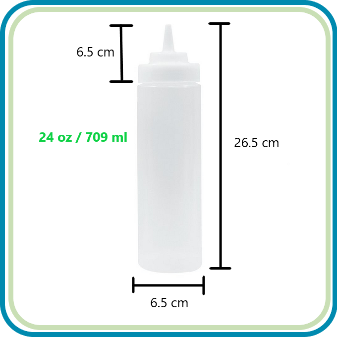 DESPACHADOR MAMILA PARA ADEREZO POLIETILENO TRASLUCIDO (6 PZS)