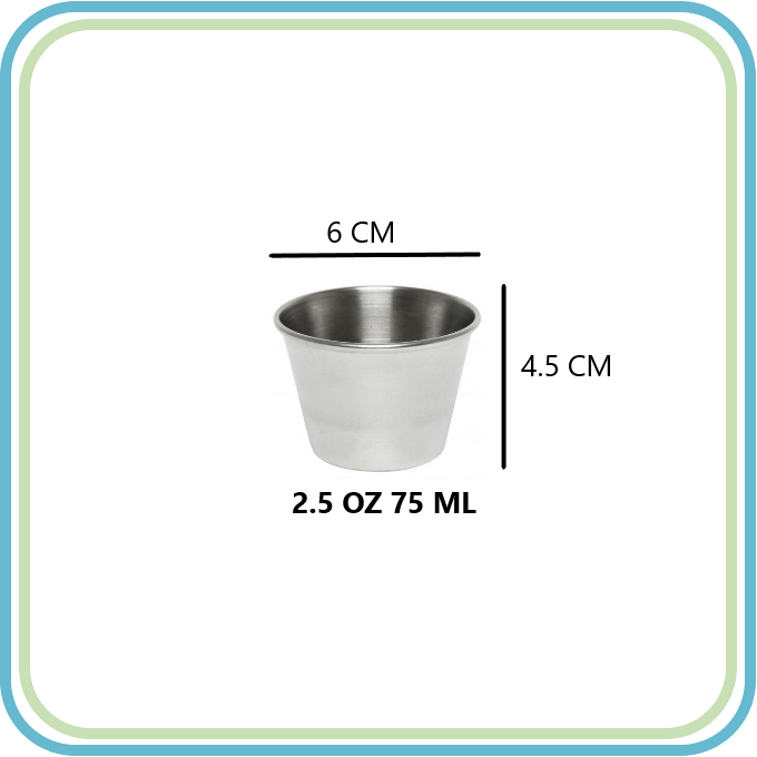 BUFFETWARE DS2483 RAMEKIN 2.5 OZ ACERO INOXIDABLE (12 PZS)