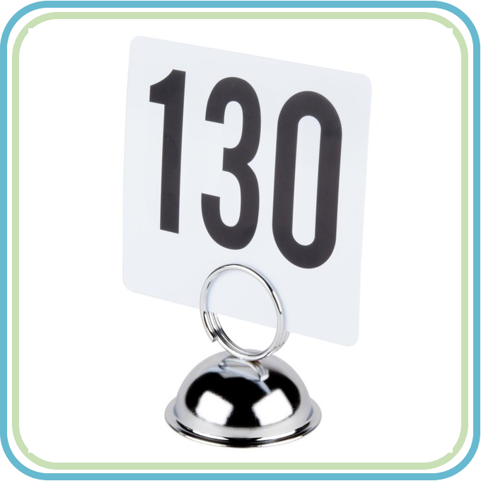 BASE ANILLO SOPORTE MENU ACERO INOXIDABLE (3 PZS)