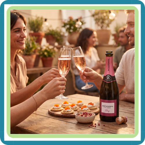 Vino Espumoso Italiano Riccadonna Ruby 750 ml | Trento Cocinas