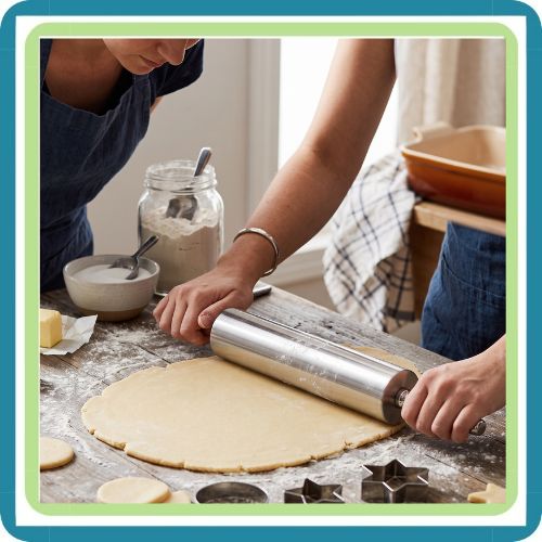 Rodillo de Aluminio 18 Pulgadas Profesional para Repostería | Trento Cocinas